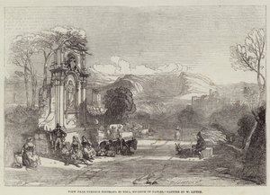 Utsikt nær Ournelo Contrada di Sora, kongeriket Napoli av William Leighton Leitch