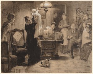 Skisse til illustrasjon The Stationary Baby, 1912.