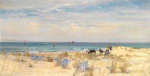 Høsting av landet og havet, 1873 av William Lionel Wyllie