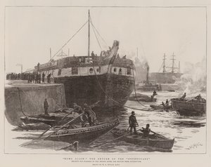Hjem igjen: Foudroyantens retur av William Lionel Wyllie