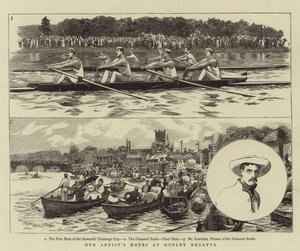 Vår artists notater på Henley Regatta av William Lionel Wyllie