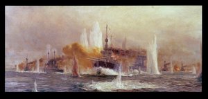 Slaget ved Jylland i 1916 av William Lionel Wyllie