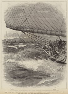 Nice-regattaen, HKH Prinsen av Wales' Britannia og enkel vinner av William Lionel Wyllie