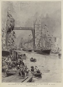 Åpningen av Tower Bridge av HKH Prinsen av Wales av William Lionel Wyllie