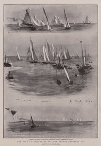 Løpet til Helgoland for den tyske keisercupen av William Lionel Wyllie