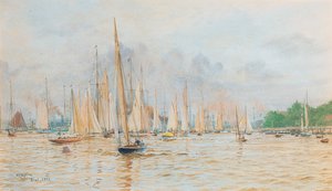 Regattaen i Kiel av William Lionel Wyllie