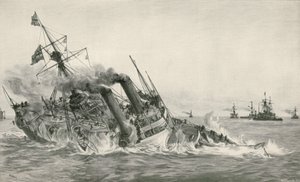Senkingen av H. M. S. Victoria etter kollisjon med H. M. S. Camperdown av William Lionel Wyllie