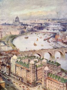 Utsikt fra Savoy Hotel, østover av William Lionel Wyllie