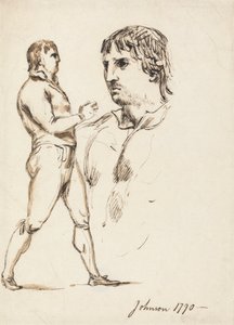 Portrett av pugilisten Johnson av William Lock Ii