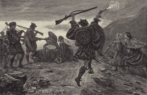 Rob Roy ønsket velkommen av klanen sin av William Lockhart Bogle