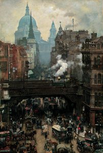 St. Paul"s og Ludgate Hill, ca. 1887