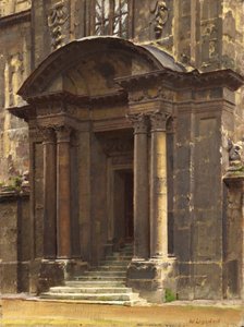 Verandaen til Old Ashmolean, Oxford av William Logsdail