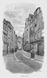 Cloth Fair (litho) av William Luker