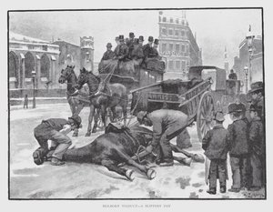 Holborn Viaduct, en glatt dag (litho) av William Luker