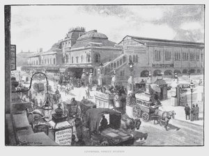 Liverpool Street Station (litho) av William Luker