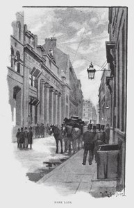 Mark Lane (litho) av William Luker
