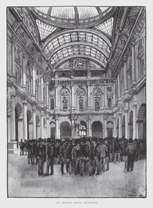 On Change, Royal Exchange (litho) av William Luker