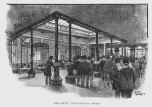 The Baltic, Threadneedle Street (litho) av William Luker