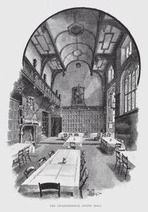 The Charterhouse Dining Hall (litho)
