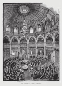 The Guildhall, Council Chamber (litho)