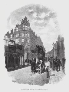 Winchester House, Old Broad Street (litho) av William Luker