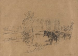 Storfe i et landskap av William Mark Fisher
