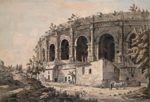 Amfiteateret i Nîmes, Sør-Frankrike av William Marlow