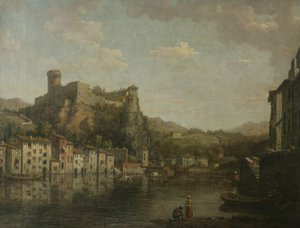 Utsikt i Lyons (olje på lerret) av William Marlow