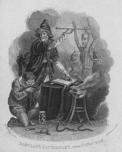 Barclays Dictionary, ord: Conjurer (gravering)