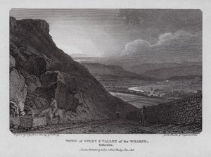 Byen Otley og Valley of the Wharfe, Yorkshire (gravering)