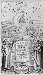 En diskurs om en ny verden og en annen planet i 2 bøker, 1640 (frontispice)