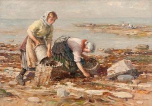 Mussel Gatherers (olje på lerret)