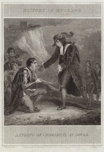 Landing av Charles II ved Dover av William Marshall Craig