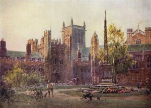 Gateway og Tower of St Johns College av William Matthison