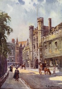 Gateway of Christs College fra St Andrews Street av William Matthison