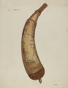 Pulverhorn, ca. 1940.
