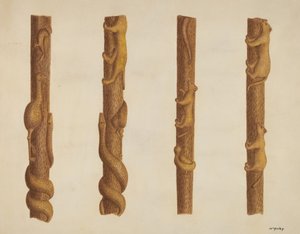 Spaserstokk, ca. 1940.