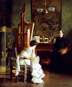 I studioet av William McGregor Paxton
