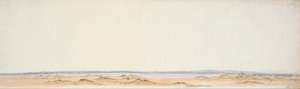 Skisse fra South Bank of the Rangitiki av William Mein Smith