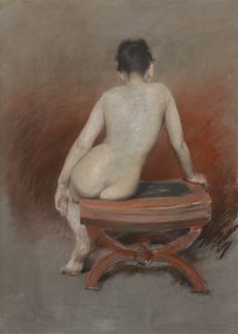 Ryggen til en naken modell av William Merritt Chase