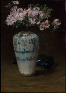 Rosa Azalea – kinesisk vase av William Merritt Chase