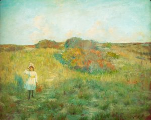 Solnedgang i Shinnecock av William Merritt Chase