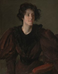 Study of a Young Woman, ca. 1880-85 (olje på lerret) av William Merritt Chase