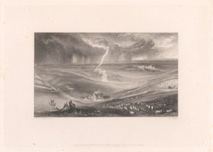 Field of Waterloo med lyn av William Miller
