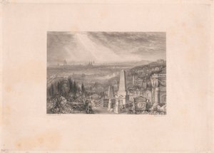 Paris fra Pere-la-Chaise av William Miller