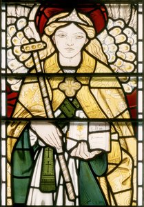 Erkeengel Raphael, 1862 (farget glass) av William Morris