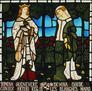 Dronning Guinevere og Isolde av de hvite hendene, fra 
