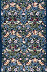 Jordbærtyv. Dekorativt stoff, 1883. av William Morris