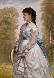 Portrett av Agnes Elizabeth Claflin, 1873. av William Morris Hunt