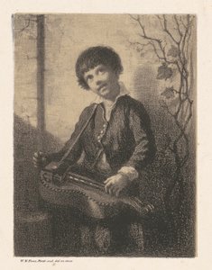 Hurdy-Gurdy-gutten av William Morris Hunt